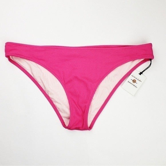 Shade & Shore Other - Shade & Shore NWT Cheeky Ribbed Bikini Bottom‎ Pink Sz Small
